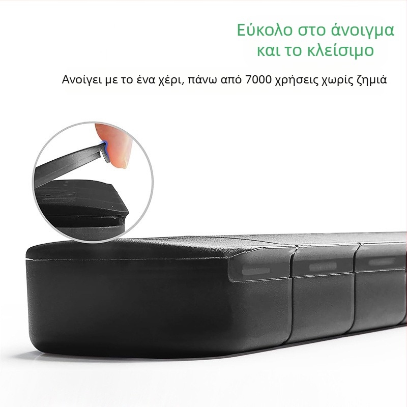 Φορητή πλαστική θήκη χαπιών με 7 διαμερίσματα, Μοντέλο 361, εκτύπωση λογότυπου