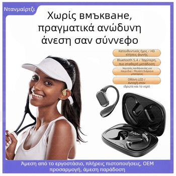Ακουστικό Bluetooth με AI μετάφραση για το αυτί Q11 Q22 Q15Pro, Bluetooth 5.3, εμβέλεια 10 μ, μπαταρία 4–8 ώρες, ψηφιακή οθόνη
