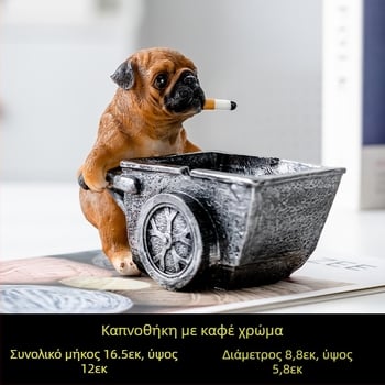 Τασάκι από ρητίνη, στυλ Nordic, με καπάκι, για οικιακή και επαγγελματική χρήση