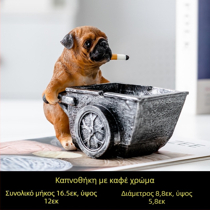 Τασάκι από ρητίνη, στυλ Nordic, με καπάκι, για οικιακή και επαγγελματική χρήση