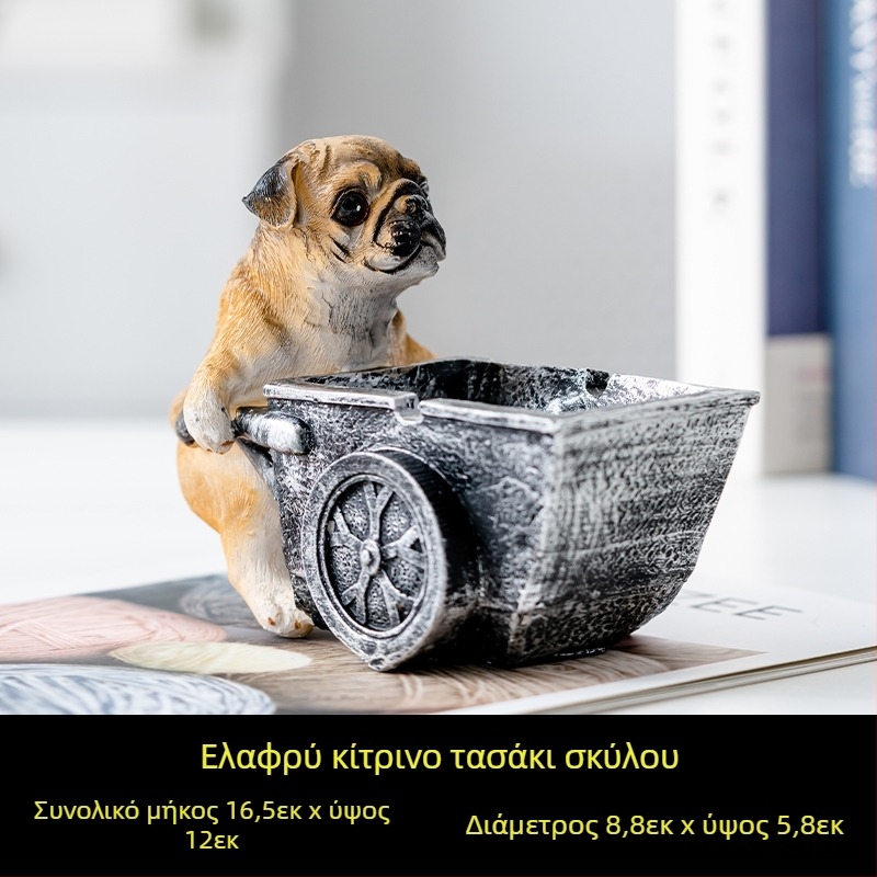 Τασάκι από ρητίνη, στυλ Nordic, με καπάκι, για οικιακή και επαγγελματική χρήση