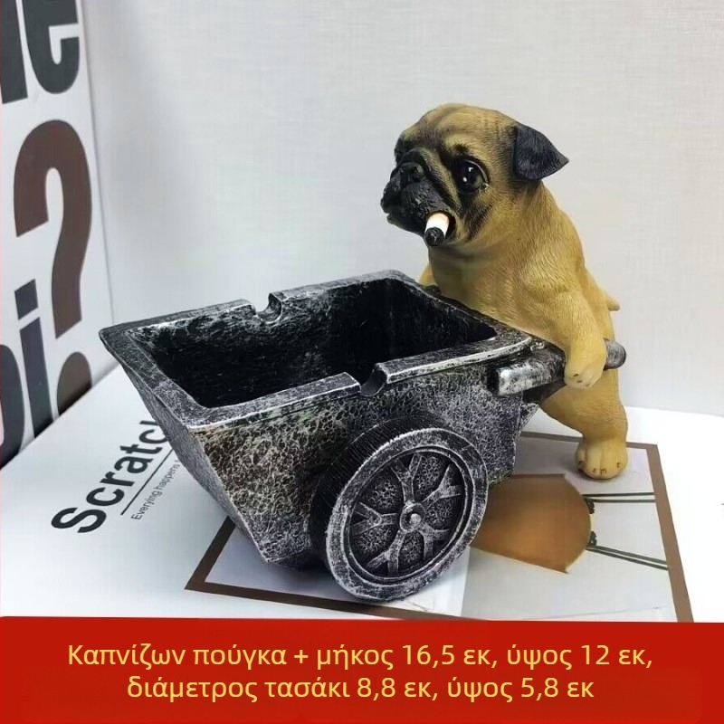 Τασάκι από ρητίνη, στυλ Nordic, με καπάκι, για οικιακή και επαγγελματική χρήση