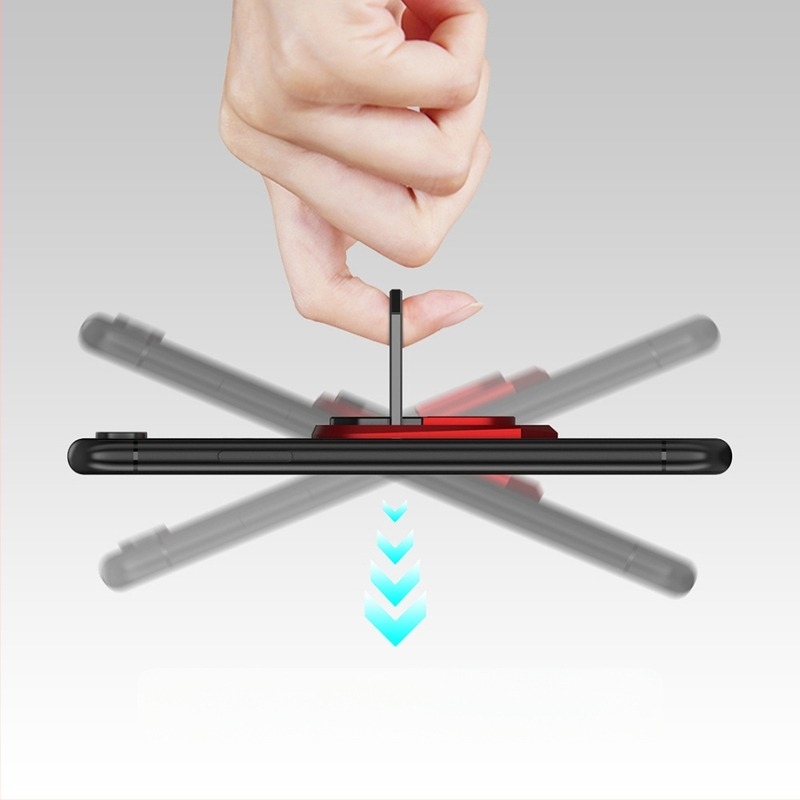 Yi Simi παγκόσμια βάση αυτοκινήτου για κινητό τηλέφωνο με δαχτυλιδωτή στήριξη, κατασκευή από σίδηρο και πλαστικό, κατασκευή με έγχυση, συμβατό με όλα τα μοντέλα τηλεφώνων