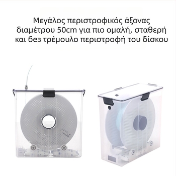 Κουτί Ξήρανσης Αναλώσιμων 3D Εκτυπωτή για PLA (1 kg) και PETG – Σφραγισμένο Αποθηκευτικό, Προστασία από Σκόνη και Υγρασία