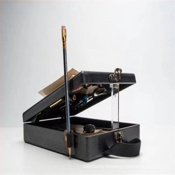 Ξύλινο κιβώτιο εγγράφων με διπλό καπάκι — φυσικό ξύλο, χαρακτική, δυνατότητα εκτύπωσης λογότυπου, καταγωγή Σαντόνγκ