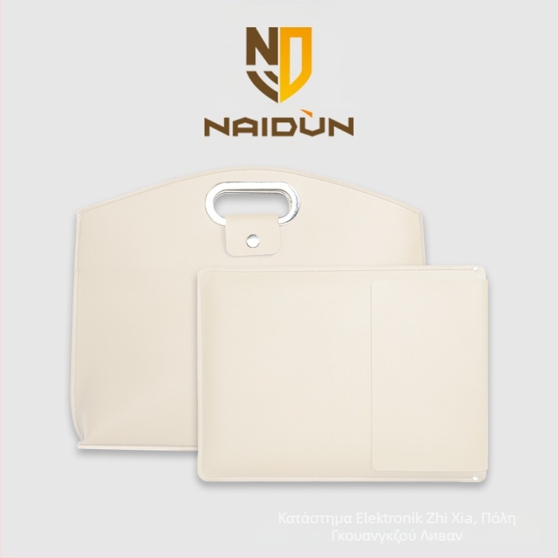 Τσάντα φορητού υπολογιστή από PVC δέρμα, αδιάβροχη και επεκτάσιμη χωρητικότητα, εσωτερικό από σουέν και φιλμ κατά των γρατζουνιών για τα κουμπιά