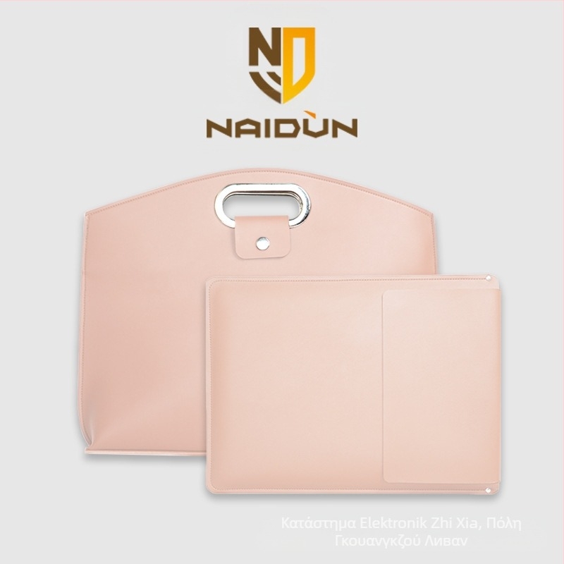 Τσάντα φορητού υπολογιστή από PVC δέρμα, αδιάβροχη και επεκτάσιμη χωρητικότητα, εσωτερικό από σουέν και φιλμ κατά των γρατζουνιών για τα κουμπιά