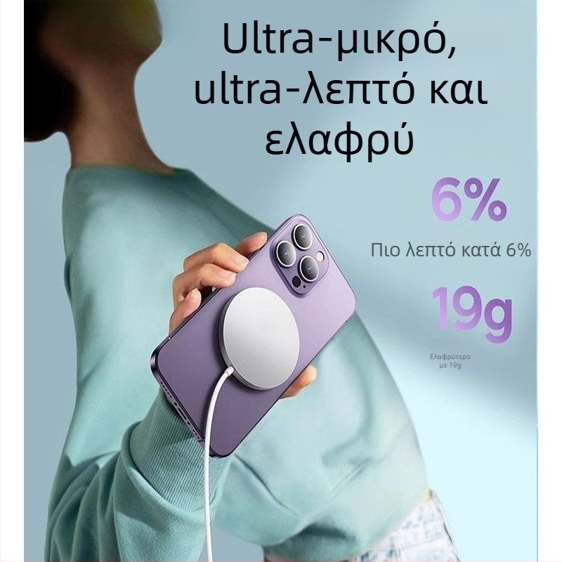 Μαγνητικό Ασύρματο Φορτιστή για iPhone 15/16/14/13/12/11/8 Pro – QC4.0 γρήγορη φόρτιση
