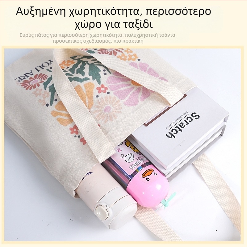 Τσάντα Tote από καμβά με ψηφιακή εκτύπωση και λογότυπο, καμβά 12oz, σε απόθεμα και προσαρμογή