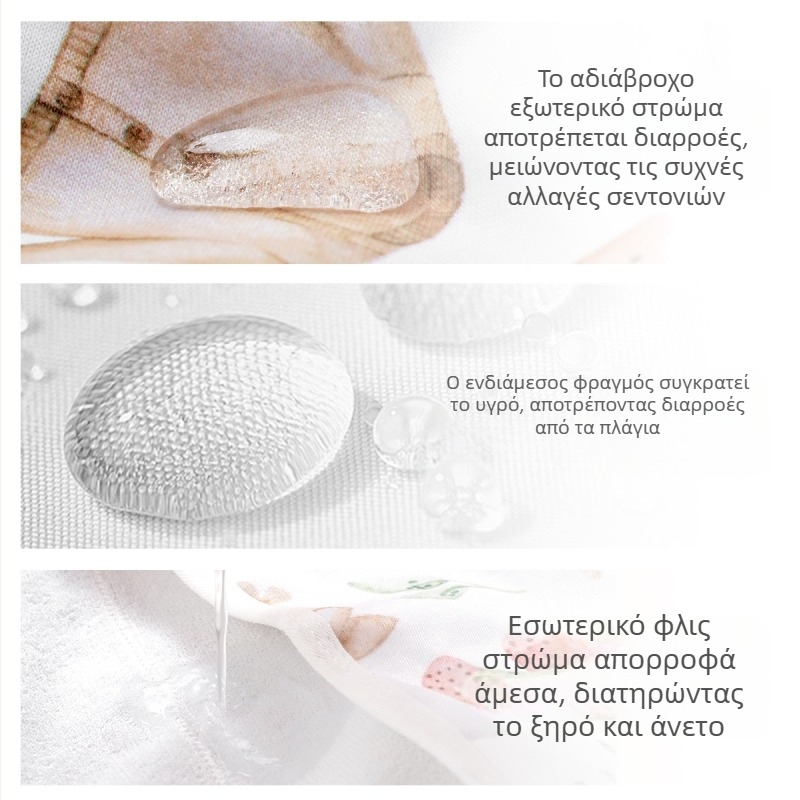 Φούστα πάνας για μωρά – Αδιάβροχη, Πλενόμενη, Αναπνεύον Terry ύφασμα, για 1–3 ετών (Happy Flute SMT2157)