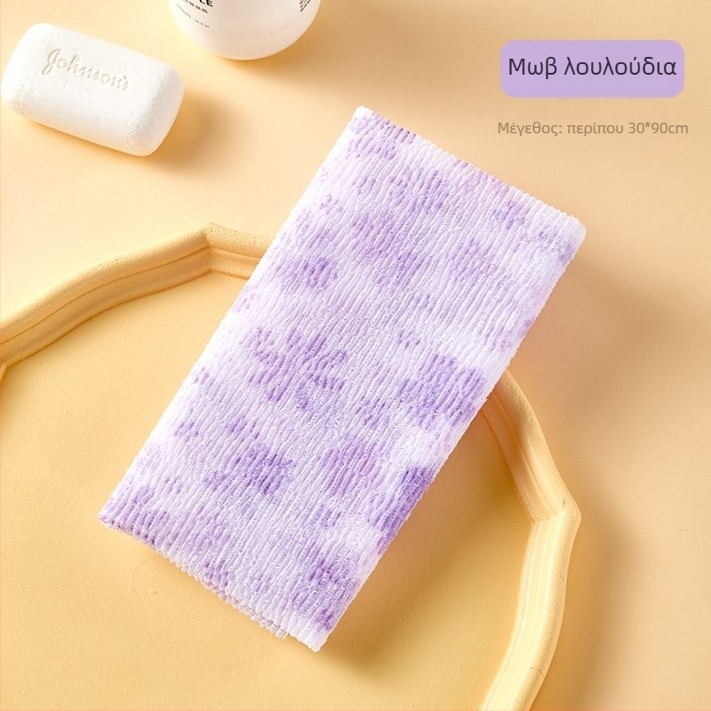 Απολεπιστικό για την πλάτη σε κορεατικό στυλ με μακρύ λωρίδα, πανί απολέπισης για ντους με χοντρή νήμα (παιδιά), Κωδικός 1002500412