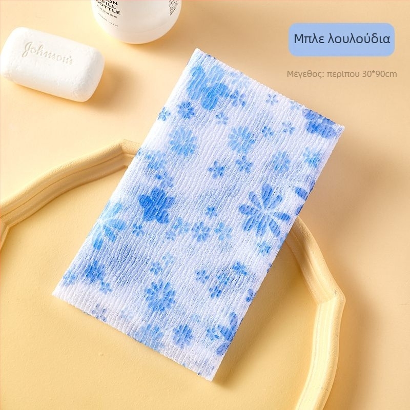 Απολεπιστικό για την πλάτη σε κορεατικό στυλ με μακρύ λωρίδα, πανί απολέπισης για ντους με χοντρή νήμα (παιδιά), Κωδικός 1002500412