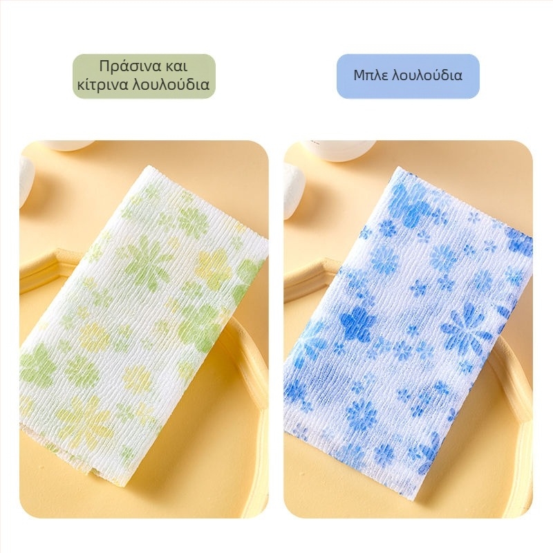 Απολεπιστικό για την πλάτη σε κορεατικό στυλ με μακρύ λωρίδα, πανί απολέπισης για ντους με χοντρή νήμα (παιδιά), Κωδικός 1002500412