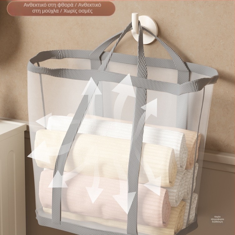 Κάδος ρούχων τοίχου με μεγάλη χωρητικότητα, πτυσσόμενος, Jiang xu