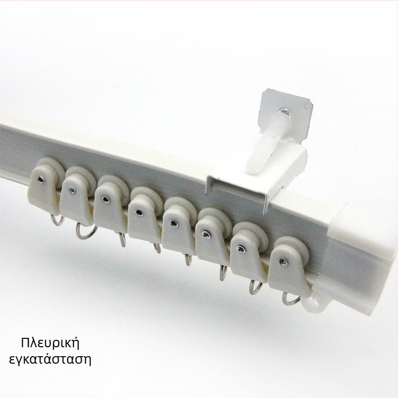 Bixiao Κουρτινό Σύστημα Ράγας – U-σχήματος καμπύλη ράγα κουρτινών; εξωτερικά πλαστικό, εσωτερικά ατσάλι; μοντέρνο μινιμαλιστικό στυλ; μη προσαρμόζεται; χωρίς αδειοδοτημένες ιδιωτικές μάρκες