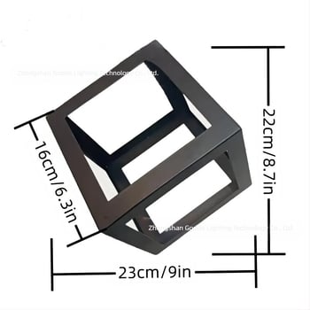 Μεταλλικός αμπαζούρ λαμπτήρα σε σχήμα κλουβιού — από μέταλλο, κατάλληλος για εσωτερικούς χώρους ξενοδοχείων και καφέ, παραμετροποιήσιμος, καταγωγή Zhongshan