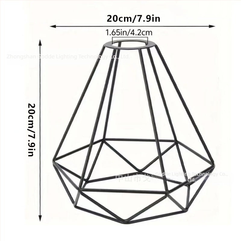 Μεταλλικός αμπαζούρ λαμπτήρα σε σχήμα κλουβιού — από μέταλλο, κατάλληλος για εσωτερικούς χώρους ξενοδοχείων και καφέ, παραμετροποιήσιμος, καταγωγή Zhongshan