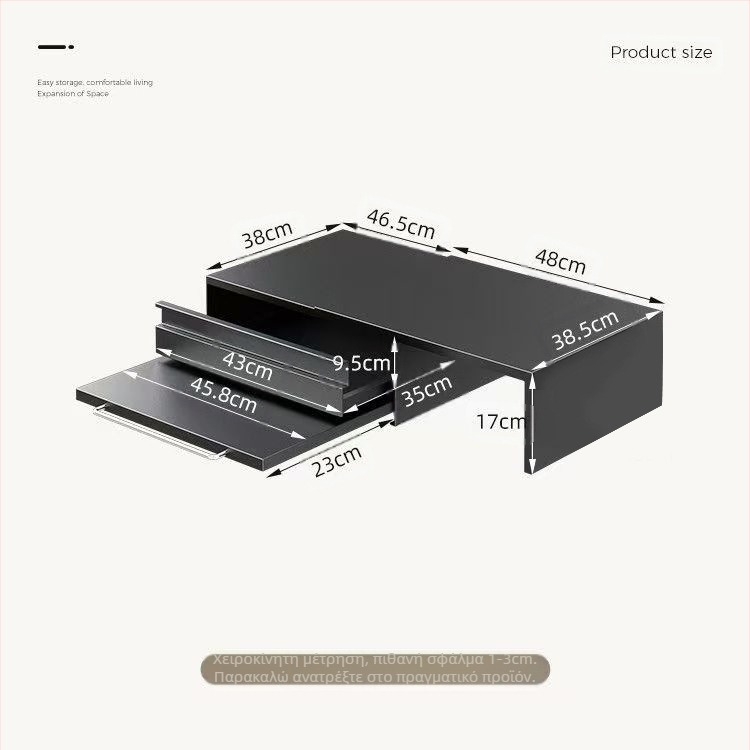 Κουζίνας συρόμενος ράφι για φούρνο μικροκυμάτων με τηλεσκοπικό μηχανισμό — απλός και μοντέρνος σχεδιασμός (Υλικό: χάλυβας άνθρακα; Μοντέλο: πλακέτα ράφι/δοχείο για φούρνο μικροκυμάτων; Επεξεργασία: κατά παραγγελία βάσει σχεδίων)