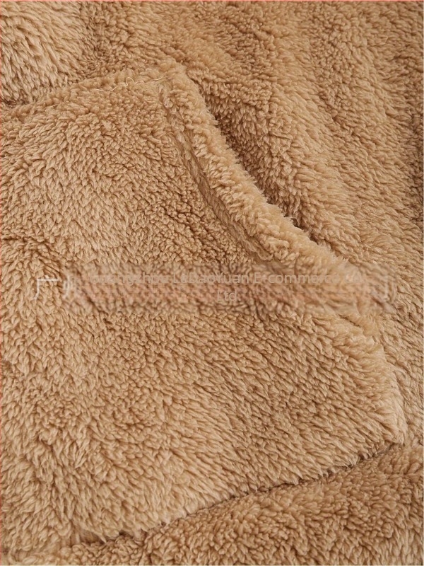 Γυναικείο παλτό με κουκούλα και φερμουάρ, πολυεστέρας, σχέδιο Κολλάζ, άνετη γραμμή, φθινόπωρο 2024, ιαπωνο-κορεάτικο casual στυλ