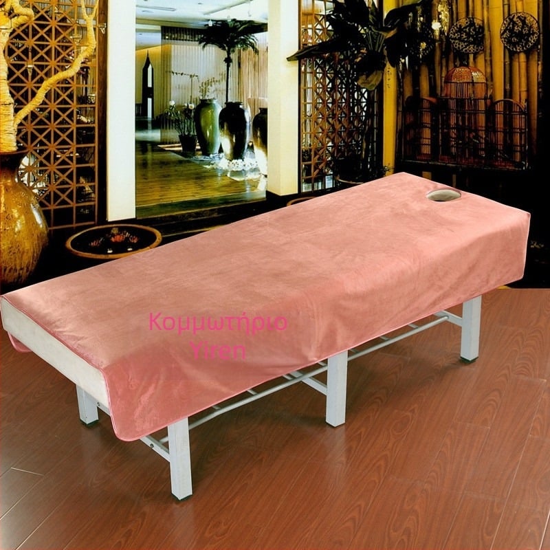 Yuelin Textile σεντόνια από κοντό βελούδινο ύφασμα για σαλόνια ομορφιάς, μοντέρνος μινιμαλισμός, μονόχρωμο σχέδιο, βαφή με αντίδραση