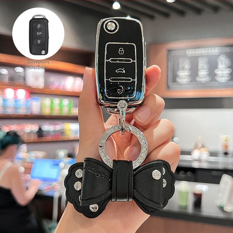 Κάλυμμα Κλειδιού Volkswagen, TPU, Απλό Στυλ, Συμβατό με Sagitar, Lavida, Jetta, Passat, Bora, Tiguan, Unisex