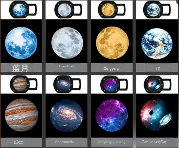 USB Λυχνία Προβολής Σελήνης, ρυθμιζόμενο ύψος, κατακόρυφος στύλος στήριξης, 5V πηγή φωτός, νυχτερινό φως υπνοδωματίου