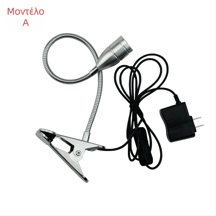 LED προβολέ κλιπ με αλουμινένιο σώμα, 5W–12W, CRI 80–89, τάση ≤36V, διακόπτης με κουμπί