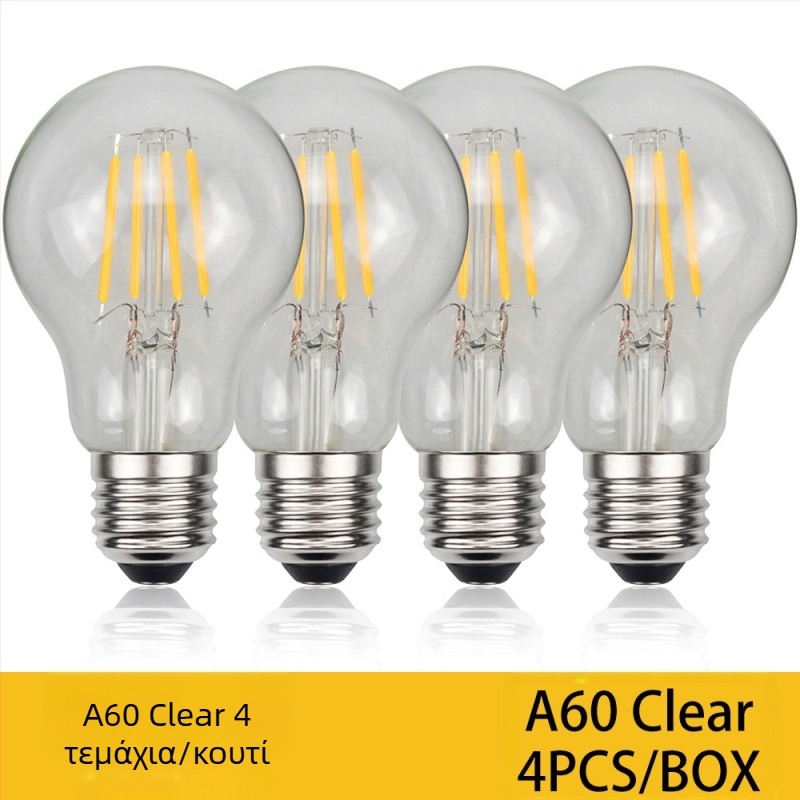 Λάμπα LED Edison με φίλμεντ, βάση E27, μοντέλο ST64, 360 lm, CRI 90+, διάρκεια ζωής 20000 h