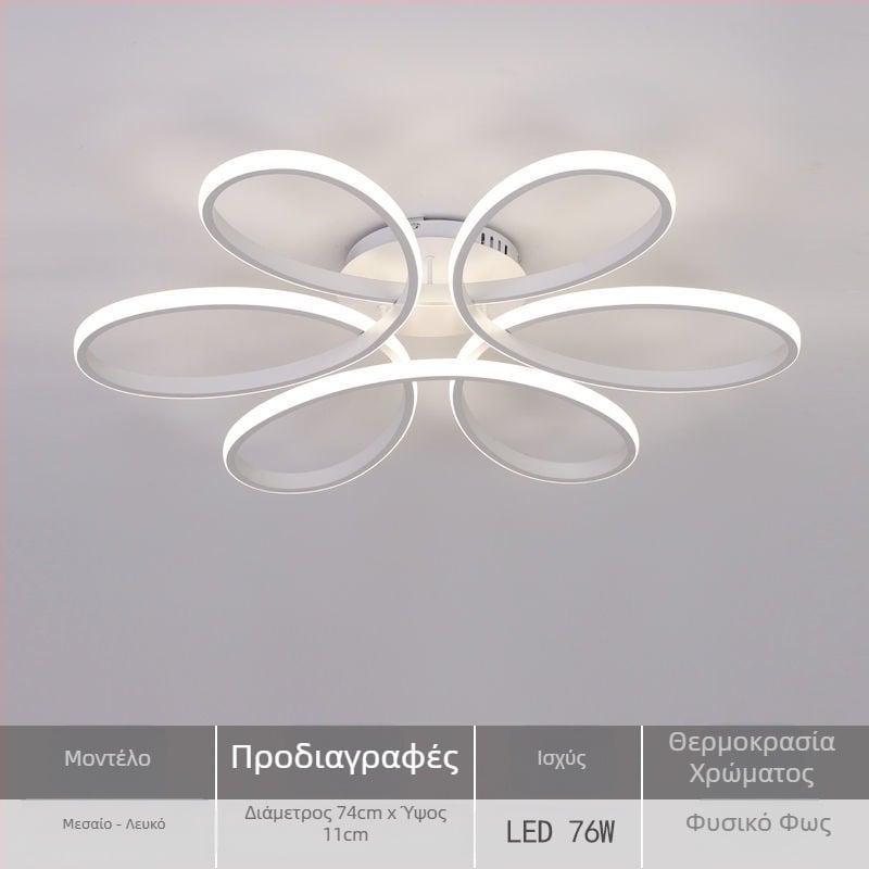Φωτιστικό οροφής LED, μοντέλο X079, 220V, κάλυψη 15–30 μ², CRI ≥95