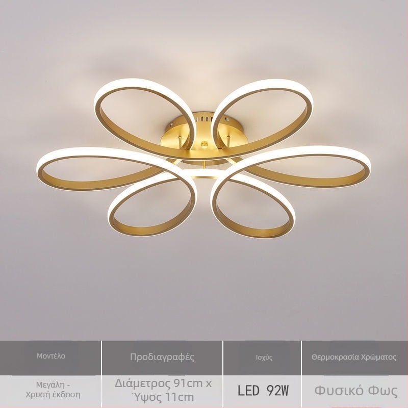 Φωτιστικό οροφής LED, μοντέλο X079, 220V, κάλυψη 15–30 μ², CRI ≥95