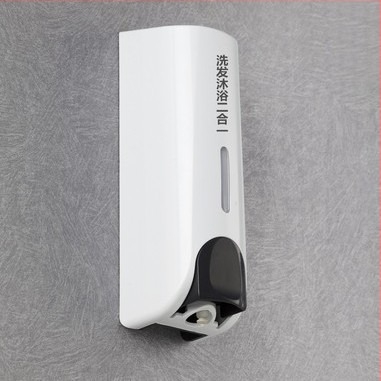 Διανομέας σαπουνιού και κουτί μπάνιου/σαμπουάν – ABS, 500 g, Διαδικασία έγχυσης, Σύγχρονος μινιμαλισμός, Χειροκίνητη πίεση