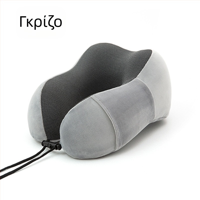 Μαξιλάρι αυχένα σε σχήμα U με μνήμη αφρού για γραφείο και ταξίδια, στήριξη αυχένα, μαξιλάρι για πτήσεις για ενήλικες