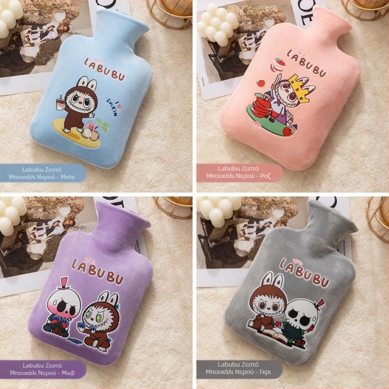 Μπουκάλι ζεστού νερού από βελούδινο ύφασμα, χαριτωμένος σχεδιασμός; PVC υψηλής πυκνότητας; θέρμανση με γέμισμα νερού; πολυλειτουργική χρήση για χέρια, πόδια, μέση, κοιλιά, κεφάλι και πλάτη; θερμό και κρύο διπλής χρήσης.