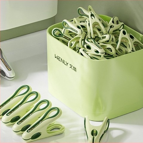 Κλιπ στέγνωσης για κάλτσες, ισχυρό κράτημα, μοντέλο 4108/5053, πλαστικό, 36 τεμάχια ανά κουτί