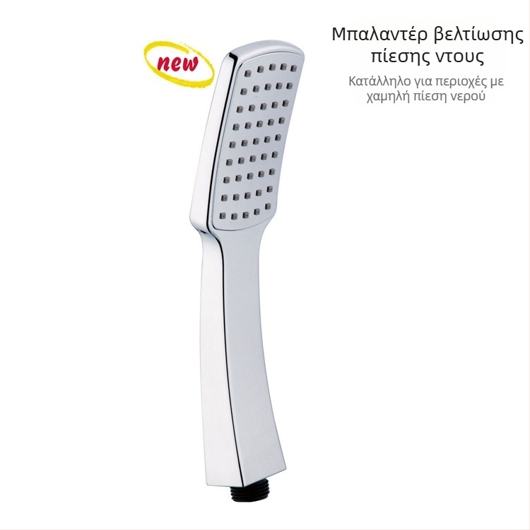 Πολυλειτουργικό σετ χειρός ντους με LED φως, έλεγχο θερμοκρασίας, μασάζ, ABS και σύνδεση με σπείρωμα