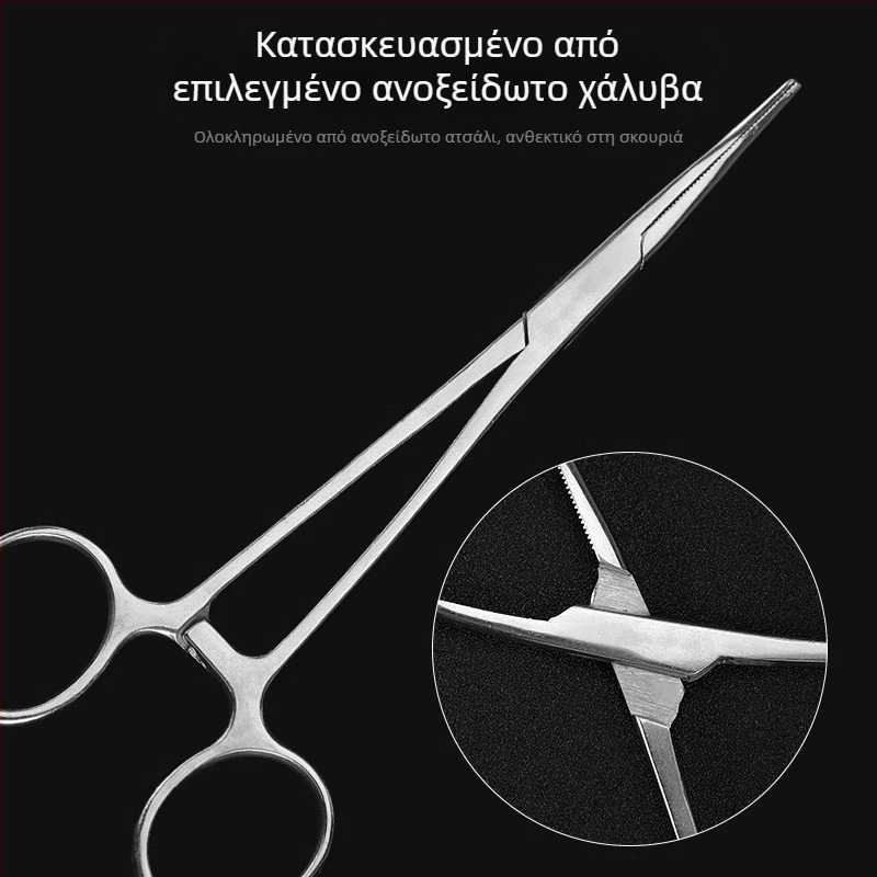 Ιατρικές λαβίδες αιμορραγίας από ανοξείδωτο ατσάλι, καθολική χρήση, αντιολισθητική λαβή, εργαλείο συμπίεσης, βάρος 0.04