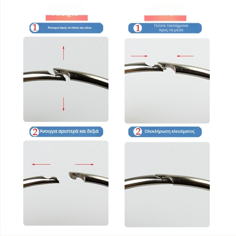 Μεταλλικό δαχτυλίδι βιβλιοδεσίας για δέσιμο εγγράφων από Easy to apply