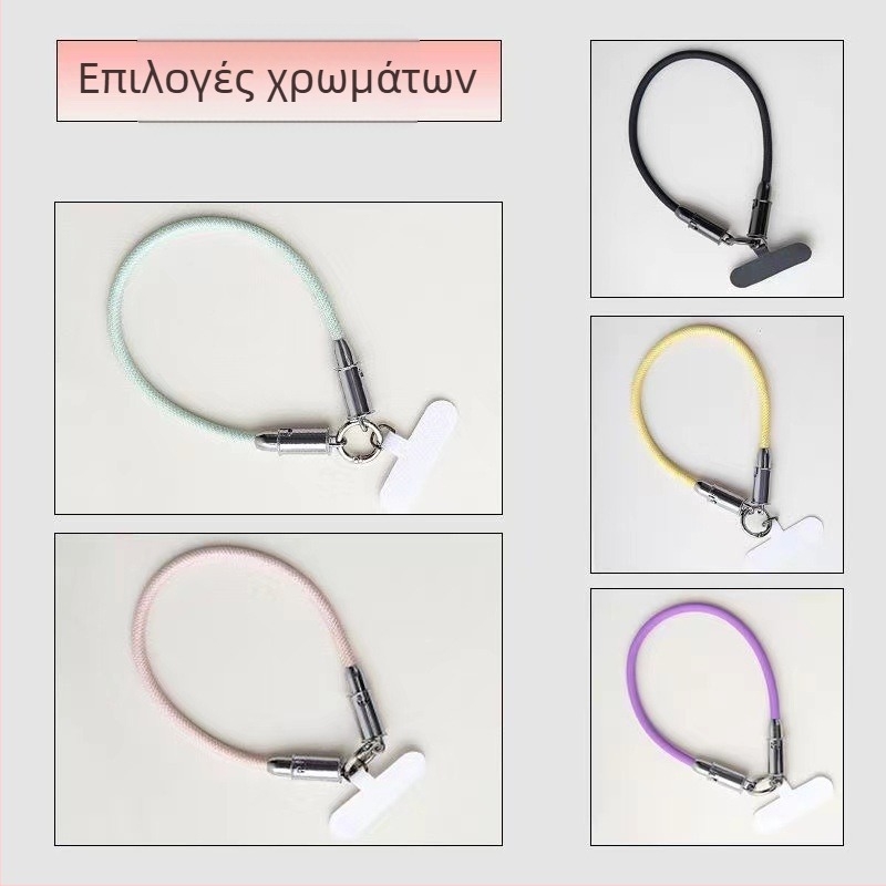 Καλώδιο δεδομένων με λουράκι καρπού, συμβατό με Apple και Android, μεταλλικό κούμπωμα, φορητός σχεδιασμός, γρήγορη φόρτιση