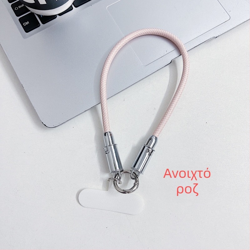 Καλώδιο δεδομένων με λουράκι καρπού, συμβατό με Apple και Android, μεταλλικό κούμπωμα, φορητός σχεδιασμός, γρήγορη φόρτιση