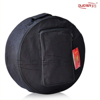 Τσάντα για snare drum από Oxford ύφασμα, με επένδυση ενός στρώματος, αδιάβροχη και ανθεκτική στη φθορά, καμπύλος ιμάντας ώμου, εξωτερική προεξέχουσα τσέπη, μονόχρωμη