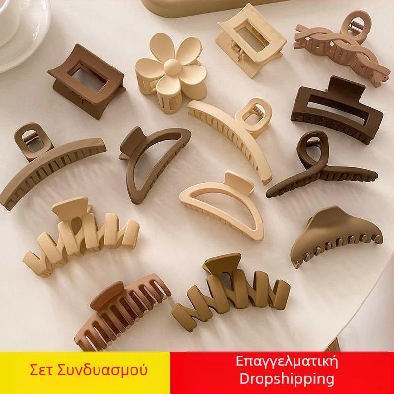 Κλάμερ μαλλιών με μεγάλο κράτημα - χειροποίητο, πλαστικό, αξεσουάρ κεφαλιού για γυναίκες, Yan Xi Accessories