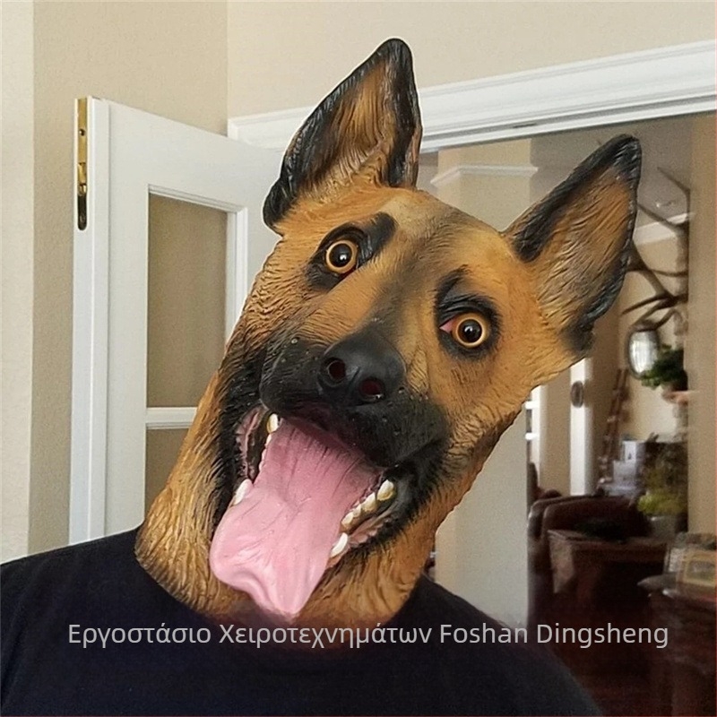 Μάσκα από latex σε μορφή λύκου-σκύλου για κατοικίδια, αστείο DIY διακοσμητικό για Χάλογουιν, Πάσχα, Καρναβάλι, Πρωταπριλιά