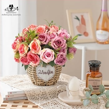 Τεχνητά Τριαντάφυλλα – Μεταξωτά λουλούδια, Χειροποίητα, Nordic Σειρά, Συσκευασία 960 τεμάχια