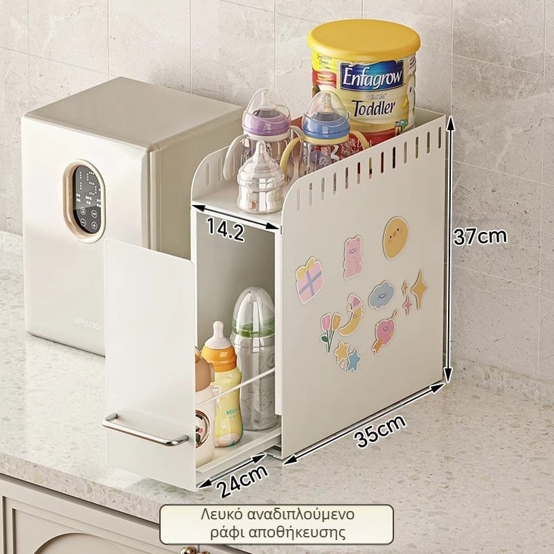 Αναδιπλούμενο ράφι αρωματικών κουζίνας, μοντέρνο μινιμαλιστικό σχέδιο, υλικό άνθρακα, χωρίς διάτρηση, κατάλληλο για πάγκο