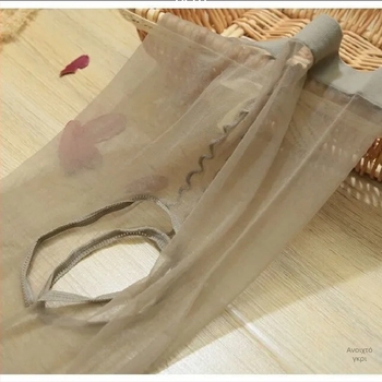 Καλσόν με άνοιγμα καβάλου, υπερλεπτό, ίνες πυρήνα-νίλον, μονοχρωματικό σχέδιο, μορφοποίηση