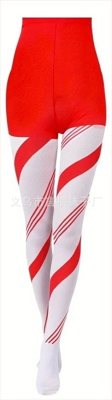 Χριστουγεννιάτικα καλσόν για πάρτι με μεσαίο πάχος, πολυεστερική σύνθεση 90–95%, σέξι στυλ