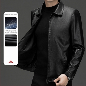 Woodpecker ανδρικό μπουφάν σε μινιμαλιστικό στυλ, με γιακά πέτο, φερμουάρ, εφαρμοστό κόψιμο, τριδιάστατες τσέπες, πολυεστερικό εξωτερικό και επένδυση, Άνοιξη–Φθινόπωρο