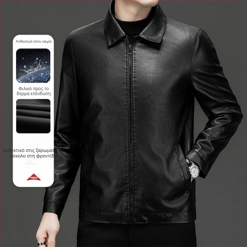 Woodpecker ανδρικό μπουφάν σε μινιμαλιστικό στυλ, με γιακά πέτο, φερμουάρ, εφαρμοστό κόψιμο, τριδιάστατες τσέπες, πολυεστερικό εξωτερικό και επένδυση, Άνοιξη–Φθινόπωρο