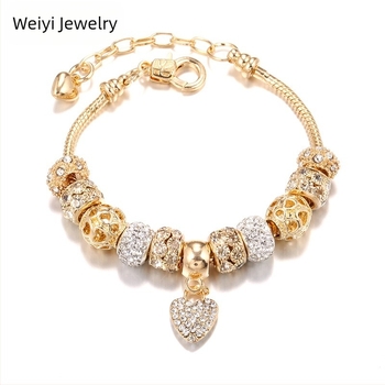 Βραχιόλι από κράμα χαλκού με χάντρες μεγάλων οπών, unisex γεωμετρικός σχεδιασμός, Κωδικός παραγωγής S078