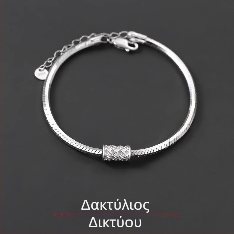 Luowang βραχιόλι — χαλκός, ηλεκτροπλατίωση, ανδρικό αστικό στυλ, γεωμετρικός σχεδιασμός
